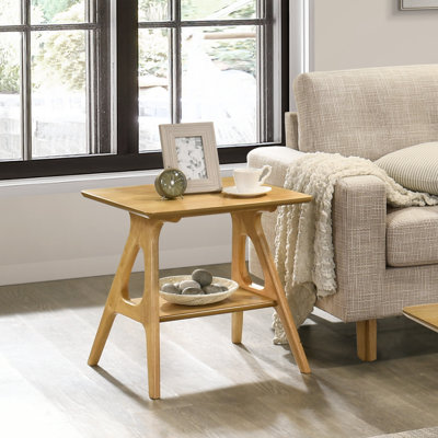 Maurreen Wood Shelf End Table