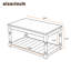 Table basse VIBE HAUS Farmhouse avec tablette inférieure en lattes-1521260243-1521260244