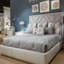 London Velvet Solid Wood Bed