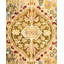 Tapis unique noué à la main de 8 pi 2 po x 10 pi 3 po ivoire / bourgogne / verge d'or Hayner
