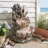 20'' Ocean-Themed Outdoor Fountain With LED Lights & 3W ETL Pump – Shell & Starfish Design