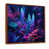 Toile avec cadre flottant brun