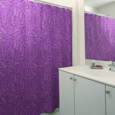 Rideau de douche simple à motif floral ditsy classique