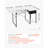 Sewing Table, Multipurpose Sewing Machine Table With Drawers