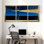 Ensemble de 3 impressions d'art sur toile, "Sky Layer Night Sky Stars"