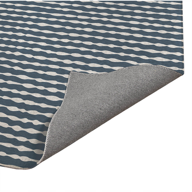 Tapis de cuisine antidérapant Play Way, Bleu, Rectangulaire 2 pi x 3 pi