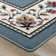 Alminus Symphony Lapis Floral Area Rug