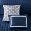 Ensemble d'édredon et de courtepointe 8 pièces bleu marine / grand-117508566-117508568