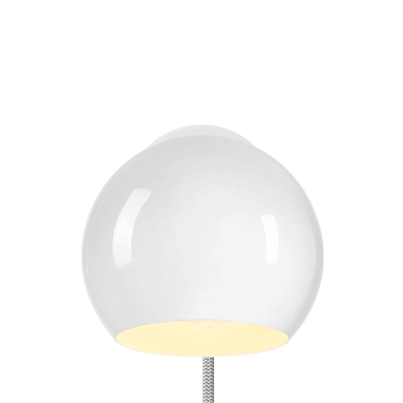 Applique murale Topsy à une lumière, Sans oreilles, Cloud White