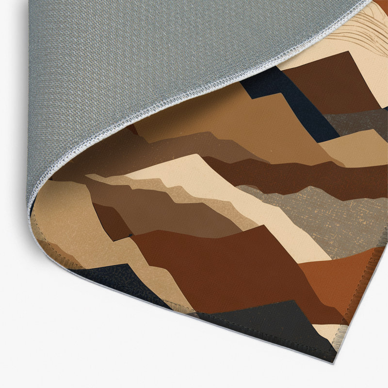 Ember Tracks Indoor And Outdoor Area Rug, Rectangle 1'6" x 2'6"