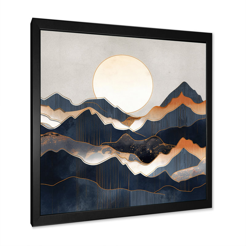 «Daring Moutain Horizons II», reproduction sur toile, Cadre photo noir, H 16 po x l 16 po x P 1 po
