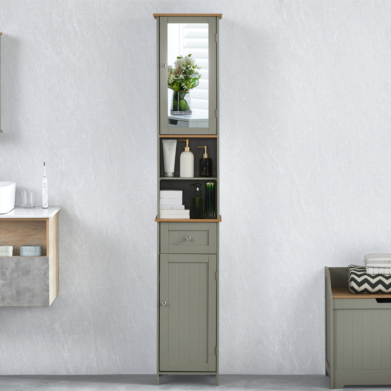 Milano Linen Cabinet, Grey