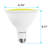 8 Watt (45 Watt Equivalent), PAR38 LED, Colored Flood Light Bulb, E26/Medium (Standard) Base-73484792-128880035
