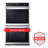 LG Smart Double Wall Oven with Convection and Air Fry, Print Proof Stainless Steel, 9.4 cu. ft.