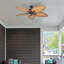 Ventilateur de plafond tropical 52 "Palm Valley-1624905552