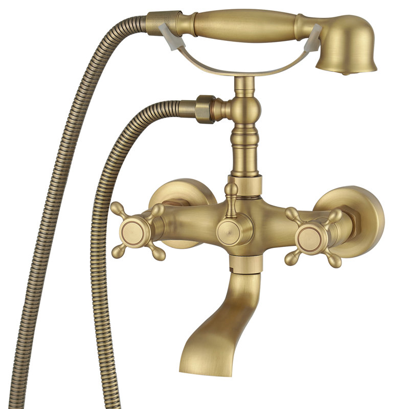 Wall Mounted Tub Spout, Gold