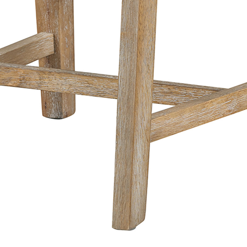 Ensemble de salle à manger 5 pièces, Bois naturel délavé, Bois naturel délavé, Bois naturel délavé / gris