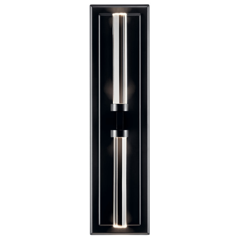 Leupp 2 - Light Dimmable LED Bath Sconce, Black
