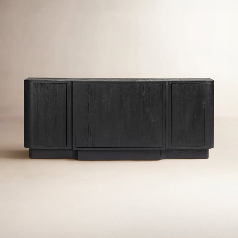 Allandale 72'' W Solid Wood Sideboard, Black