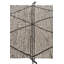 Tapis noir et blanc 5 x 8 Parra