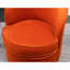 Fauteuil pivotant en velours orange-1576783903