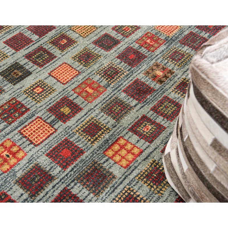 Abrigail Geometric Indoor Rug, Round 6'1"