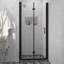 Porte de douche pliante sans cadre 36 po x H 72 po avec porte en verre 6 mm-100970342