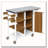 Foldable Outdoor Kitchen Island Patio Kitchen Island Outdoor Kitchen Cart Portable Prep Station with Lockable Wheels-124448396