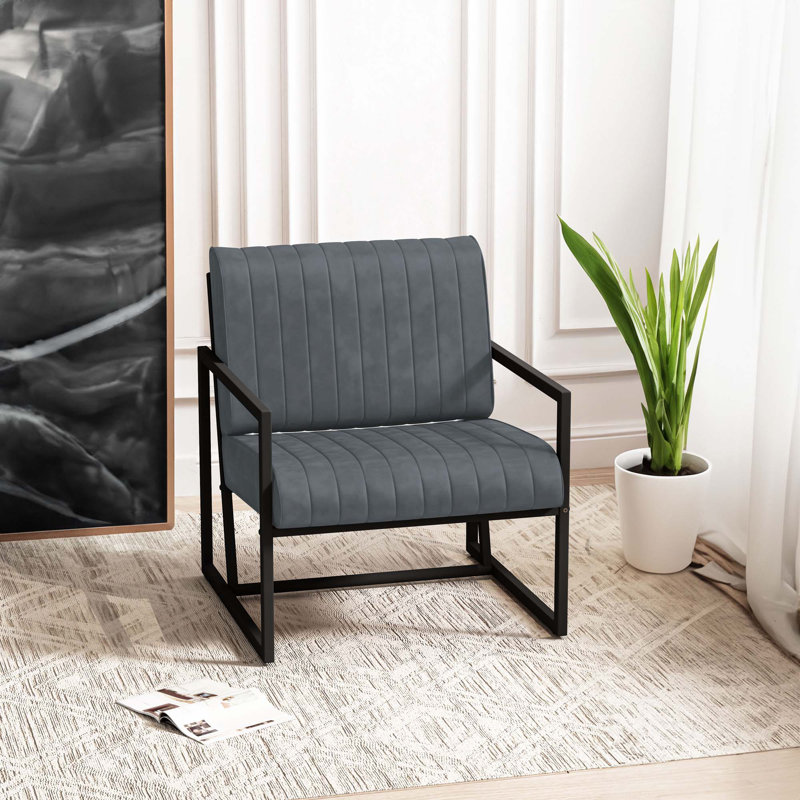 Chaise avec accoudoirs Fashion, Gris