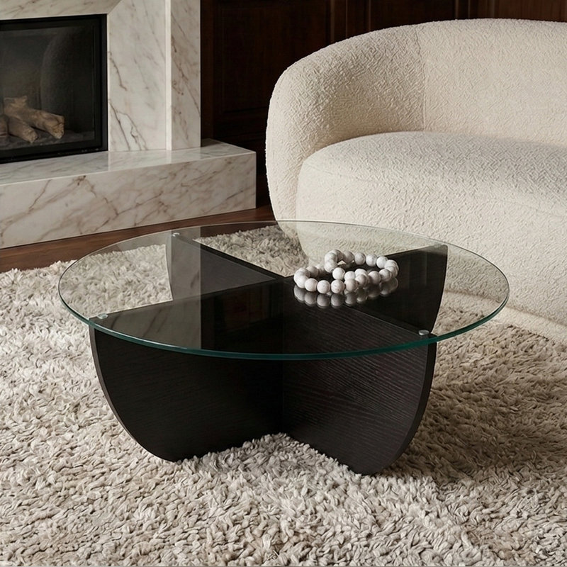 Table basse Marlowe, Bois noir