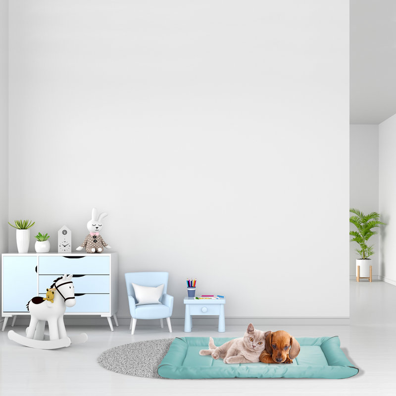 Tapis de caisse Fuffe, Très petit (l 24 po x P 18 po x H 2,5 po), Turquoise