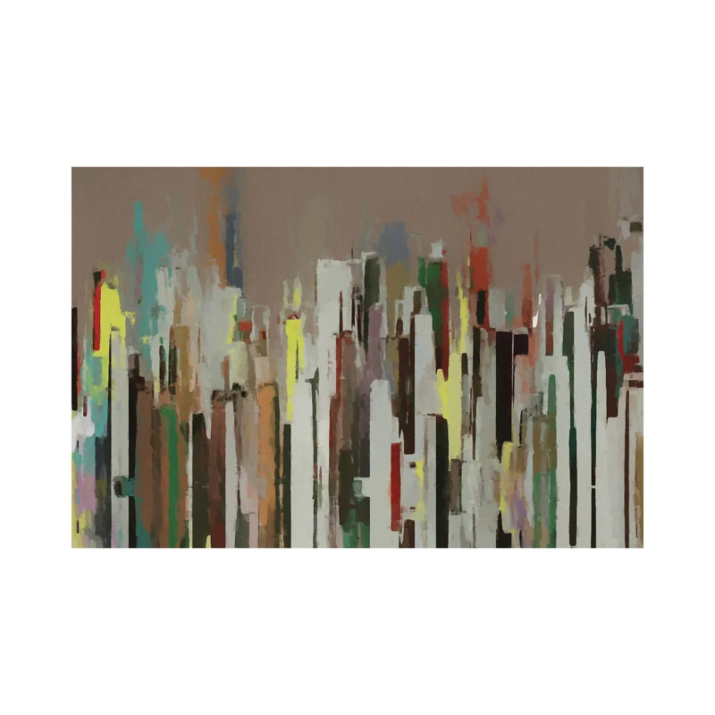 Metropolis II by Angel Estevez - Wrapped Canvas Painting, 20.32 cm H x 30.48 cm W