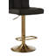 Tricia Swivel Upholstered and Faux Leather Adjustable Height Bar Stool-1617024480