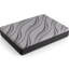 Grand matelas gris avec tissu anti-chaleur et à performance avancée - Contient de la mousse viscoélastique imprégnée de gel, une couche de confort à haute densité et de la mousse à ressorts dynamiques pour une nuit de repos avec des ressorts.