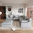 6 - Piece Slipcovered Sectional With Ottoman-1318937032