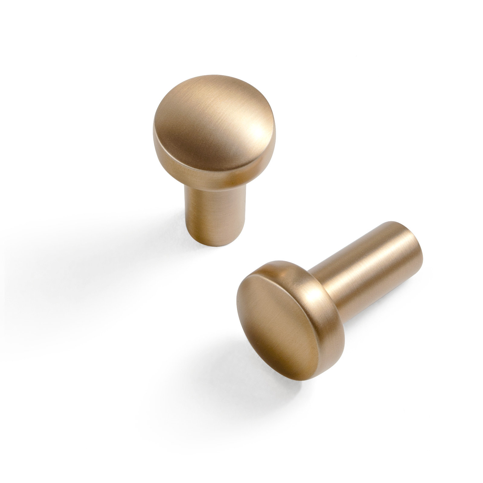 Small Round Cabinet Knob, Champagne Brown