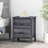 Toolless Assembly Nightstand With Faux Wood Finish And Dual Storage Drawers, Perfect For Modern Bedrooms And Easy Setup