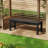 Outdoor Backless Bench Patio Bench, Sturdy and Durable Garden Bench Suit for Porch and Park,Black-1540126757-1496206046