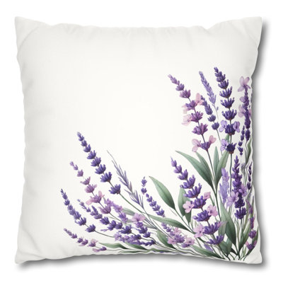 Elegant  Floral Decorative Pillow Cover - Nature Inspired Aesthetic Cushion