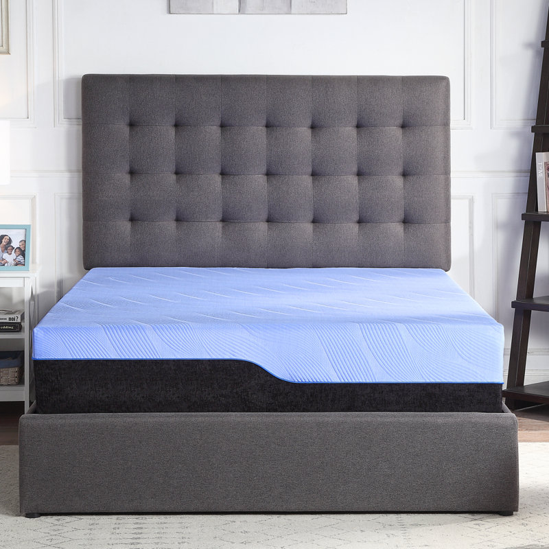 Matelas pour enfant en mousse viscoélastique rafraîchissante hybride rafraîchissant 12 pouces Refresh, Très grand lit