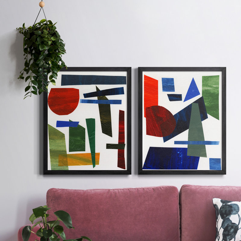 " Colourful Shapes II " 2 - Pieces