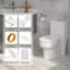 Toilette allongée une pièce à double chasse 1,1 / 1,6 GPF avec surface vitrifiée en céramique (siège à fermeture en douceur inclus)