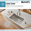 Ruvati Hex Bottom 30-inch Scratch Resistant Embossed Texture Kitchen Sink Stainless Steel