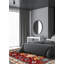 Tapis oriental rouge foncé / ivoire / bleu en laine noué à la main Haruhi-662605329