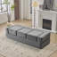 Canapé-lit modulaire convertible en chenille avec 3 repose-pieds-688862003