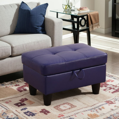 Kentvale Faux Leather Ottoman