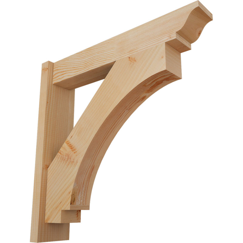 Persienne impériale traditionnelle, Sapin Douglas de 5 1/2 po (lisse), P 26 po x H 26 po