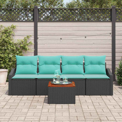 Ensemble de canapé de jardin avec coussin 5 pièces vidaXL
