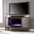 Mullane Colour Changing Fireplace W/ Media Storage