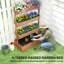Lit de jardin surélevé à 4 niveaux, boîte à fleurs en bois 33,5 po x 18 po x 55 po